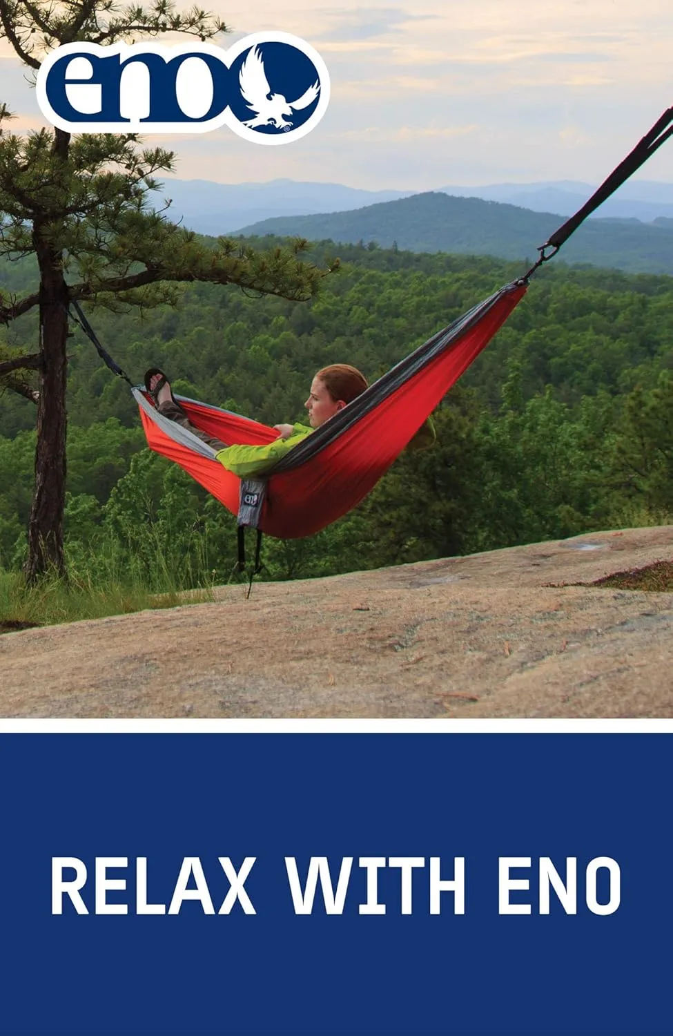 ENO, Eagles Nest Outfitters DoubleNest Lightweight Camping Hammock, 1 to 2 Person, Special Edition Colors, PCT