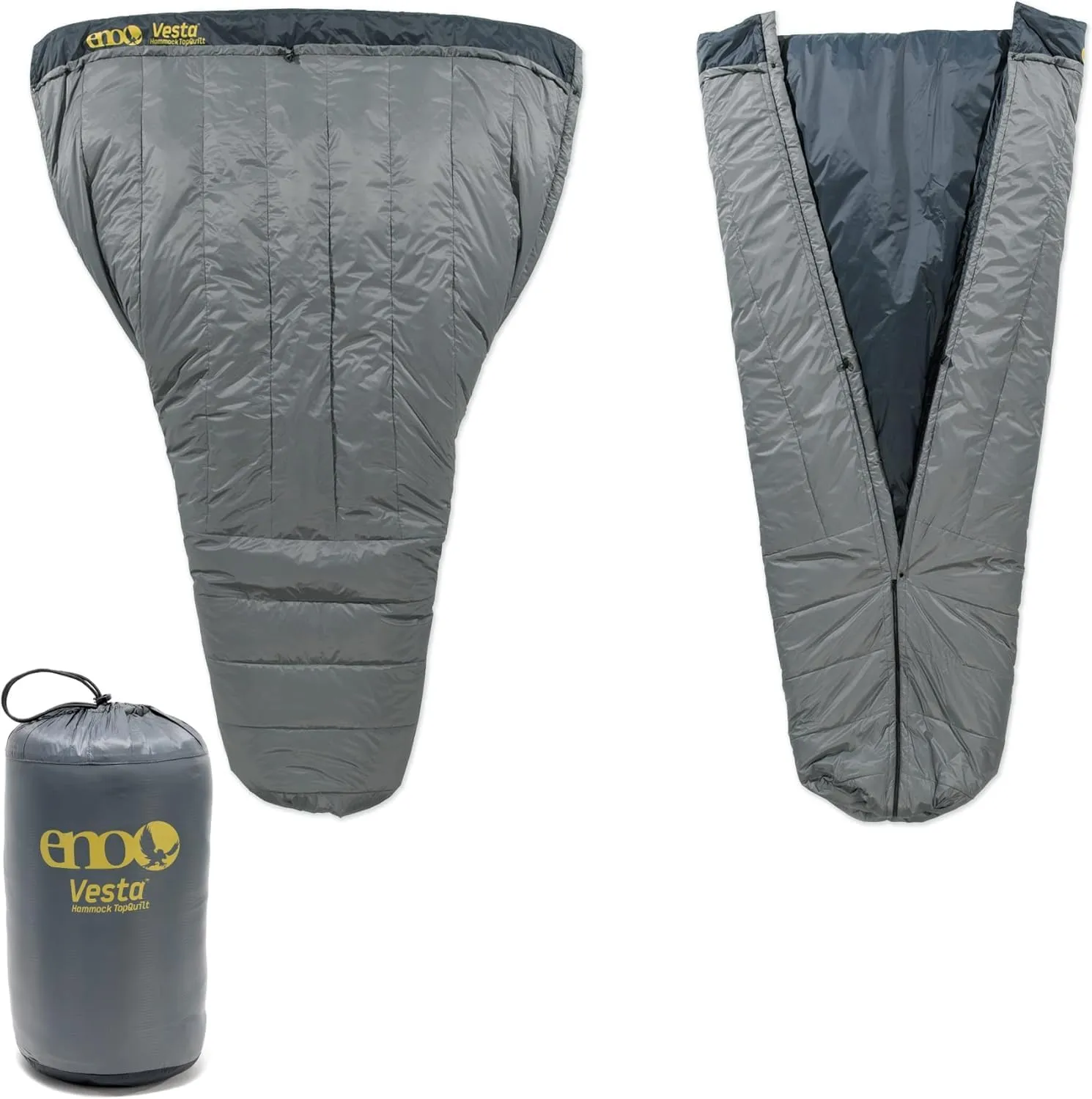 ENO, Vesta TopQuilt - Protective and Warm Hammock Quilt with Synthetic Insulation - for Camping, Hiking, Backpacking, Festival, Travel, or The Beach - Storm