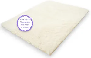 Essential Medical Supply Sheepette Synthetic Lambskin Bed and Furniture Pad - 30" x 60" - Fleece Soft Sheepskin Style Comfort Pad for Home and Mobility Use
