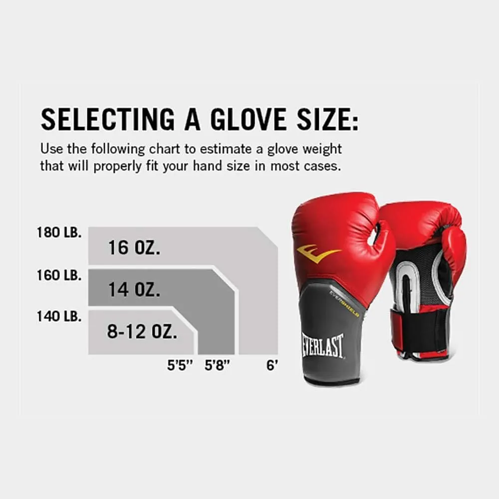 Everlast Pro Style Elite Exercise Workout Training Boxing Gloves for Sparring, Heavy Bag and Mitt Work