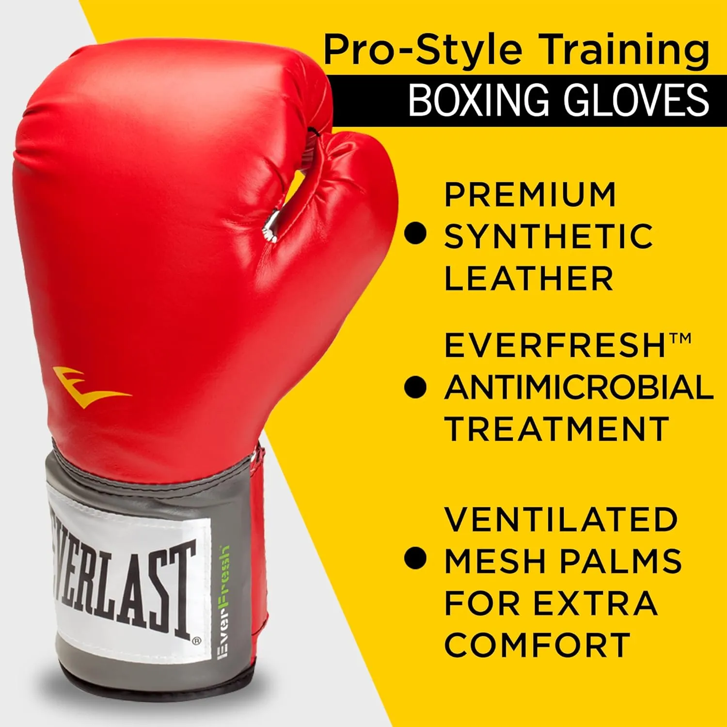 Everlast Pro Style Exercise Workout Training Boxing Gloves for Sparring, Heavy Bag and Mitt Work