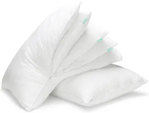 EverSnug Adjustable Layer Pillows for Sleeping - Set of 2, Cooling, Luxury Pillows for Back, Stomach or Side Sleepers (Queen (Pack of 2))