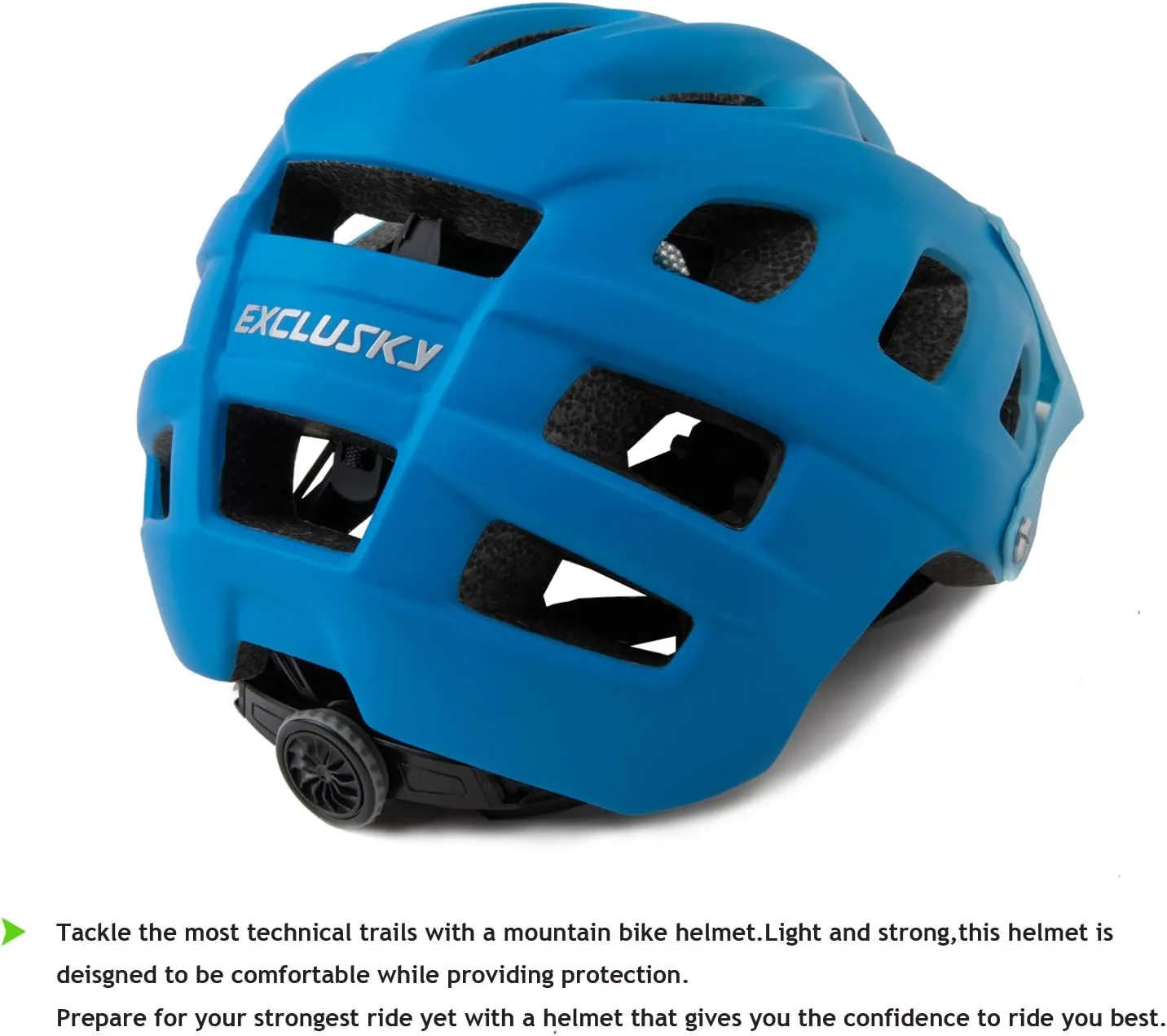 Exclusky Bike Helmet Mountain Bike Helmet for Adults Lightweight MTB Cycling Helmet for Men Women Adjustable Bicycle Helmet with Visor