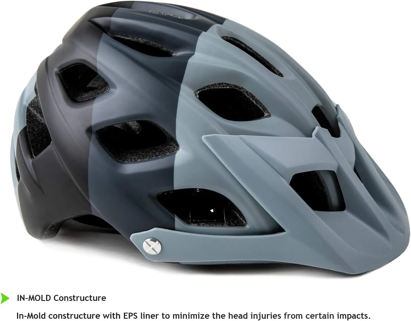 Exclusky Bike Helmet Mountain Bike Helmet for Adults Lightweight MTB Cycling Helmet for Men Women Adjustable Bicycle Helmet with Visor