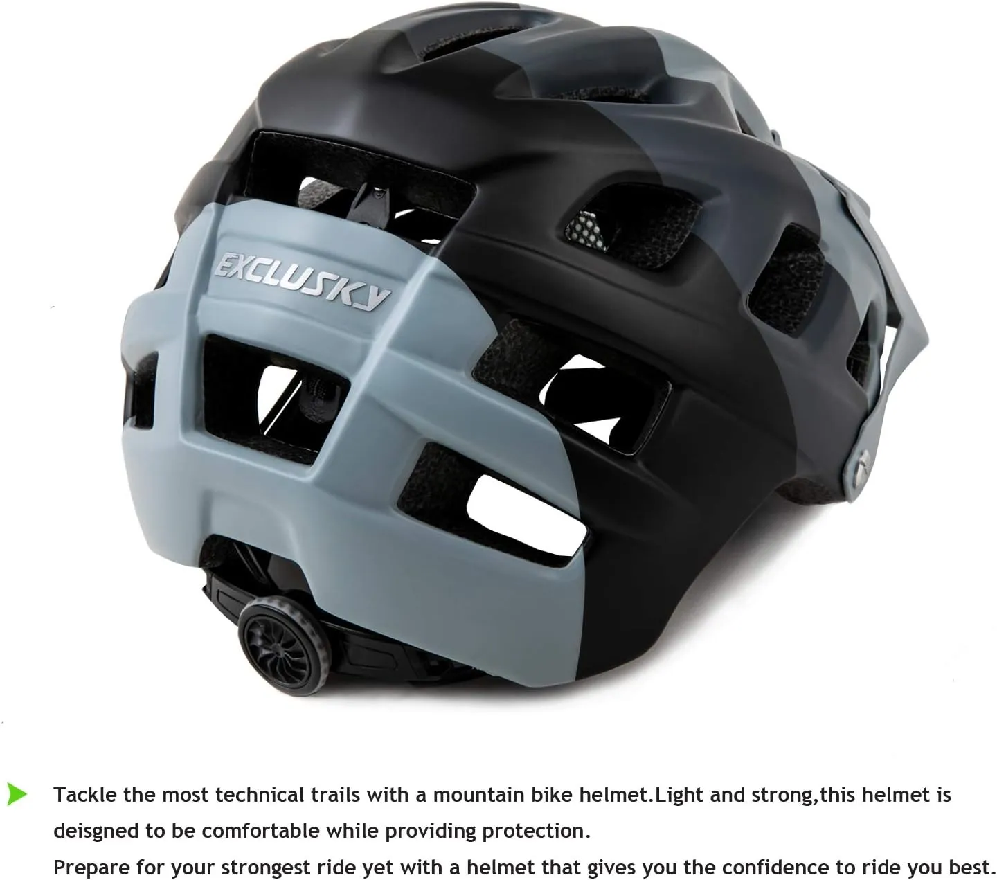 Exclusky Bike Helmet Mountain Bike Helmet for Adults Lightweight MTB Cycling Helmet for Men Women Adjustable Bicycle Helmet with Visor