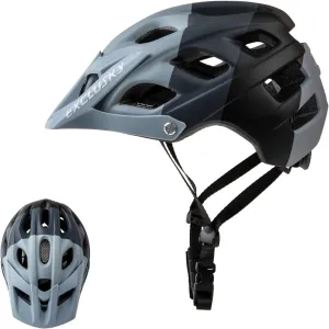 Exclusky Bike Helmet Mountain Bike Helmet for Adults Lightweight MTB Cycling Helmet for Men Women Adjustable Bicycle Helmet with Visor