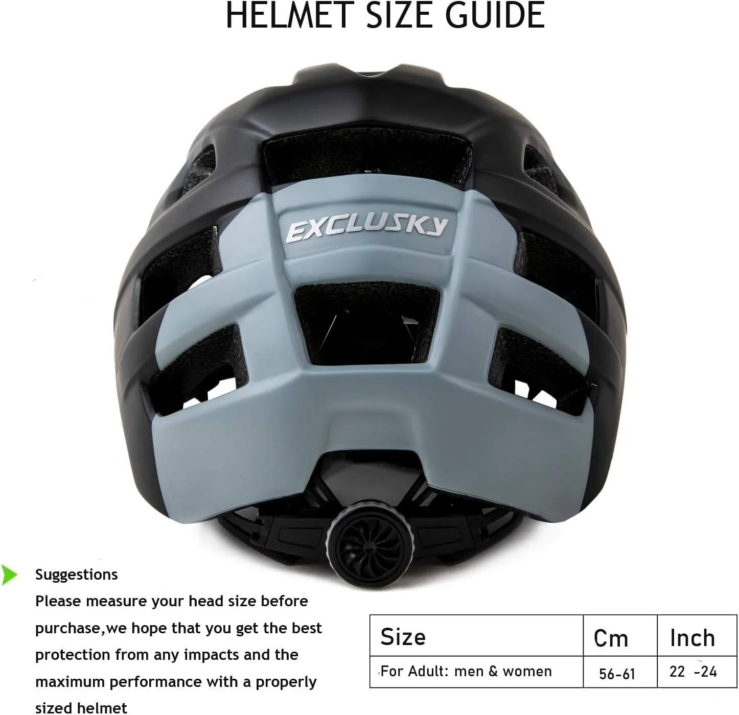 Exclusky Bike Helmet Mountain Bike Helmet for Adults Lightweight MTB Cycling Helmet for Men Women Adjustable Bicycle Helmet with Visor