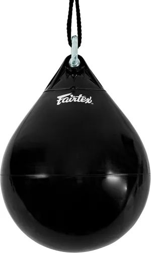 Fairtex HB16 Water Heavy Bag Punching Bag for Muay Thai, Kickboxing, MMA (HB16 Hydro Bag - Black Unfilled)