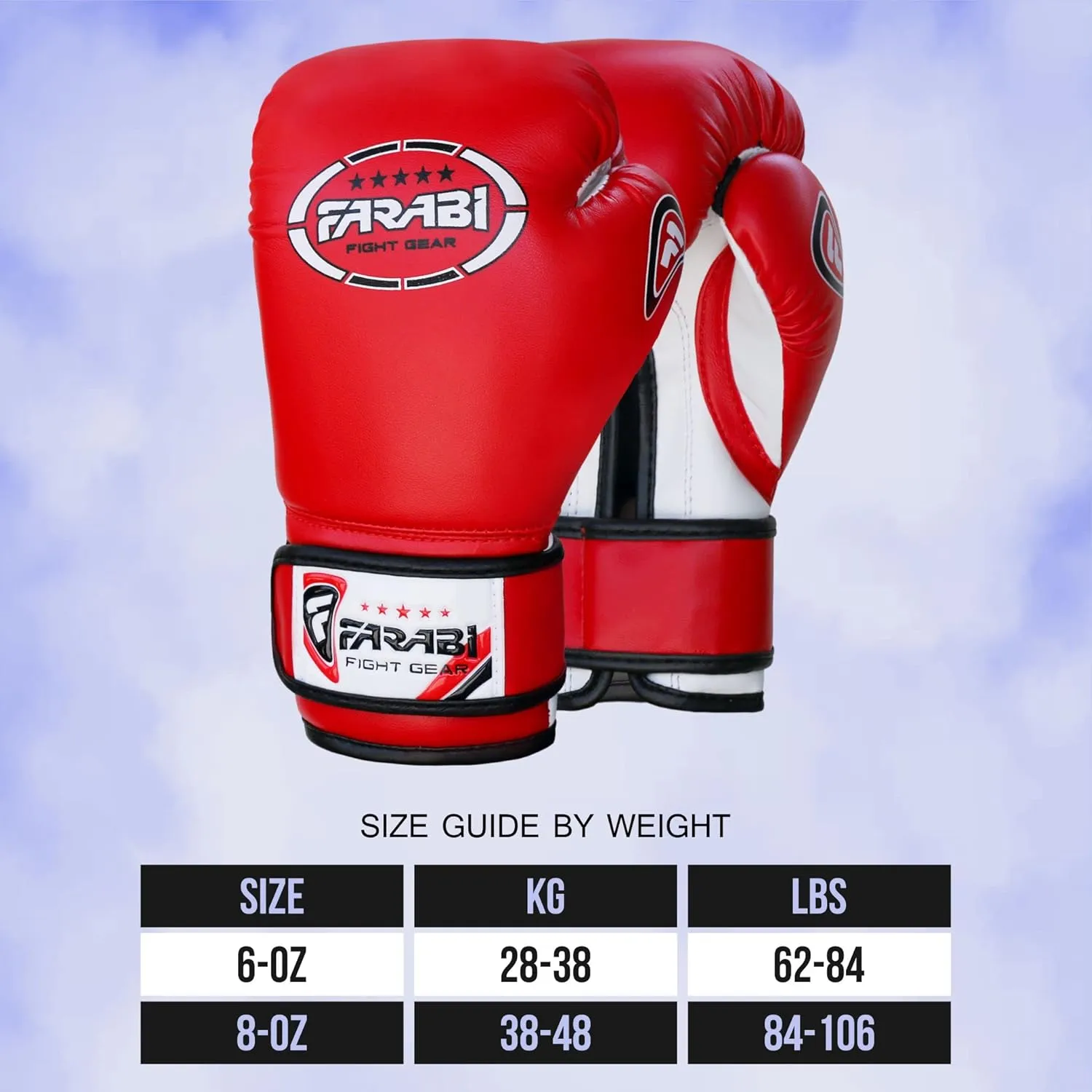 Farabi Sports Kids Boxing Gloves 4, 6, 8-oz Boxing Gloves for Kids Junior Boxing Gloves Youth Boxing Gloves Boys and Girls Boxing Training Gloves for MMA Muay Thai & Punching Bag