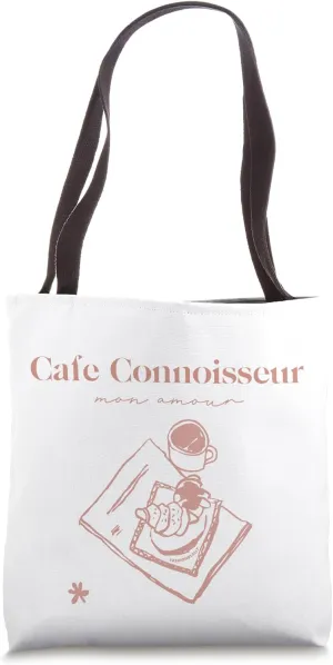 FashionbyAlly Cafe Connoisseur Pink Tote Bag