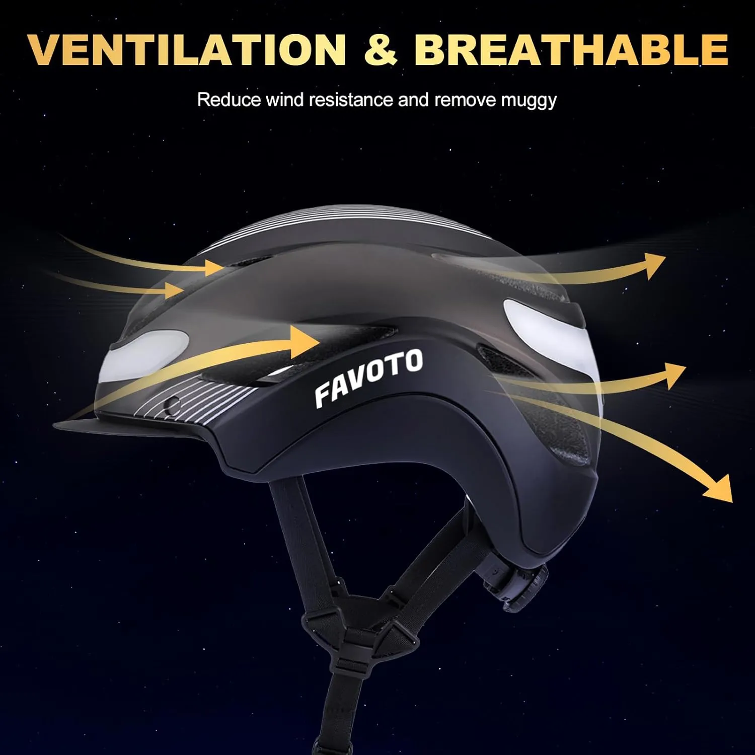Favoto Bike Helmet with Turn Signals Lights - Smart Helmets for Adults Men Women - CPSC Certified Lightweight Bike Helmets - Road Bicycle E-Bikes MTB Commuter