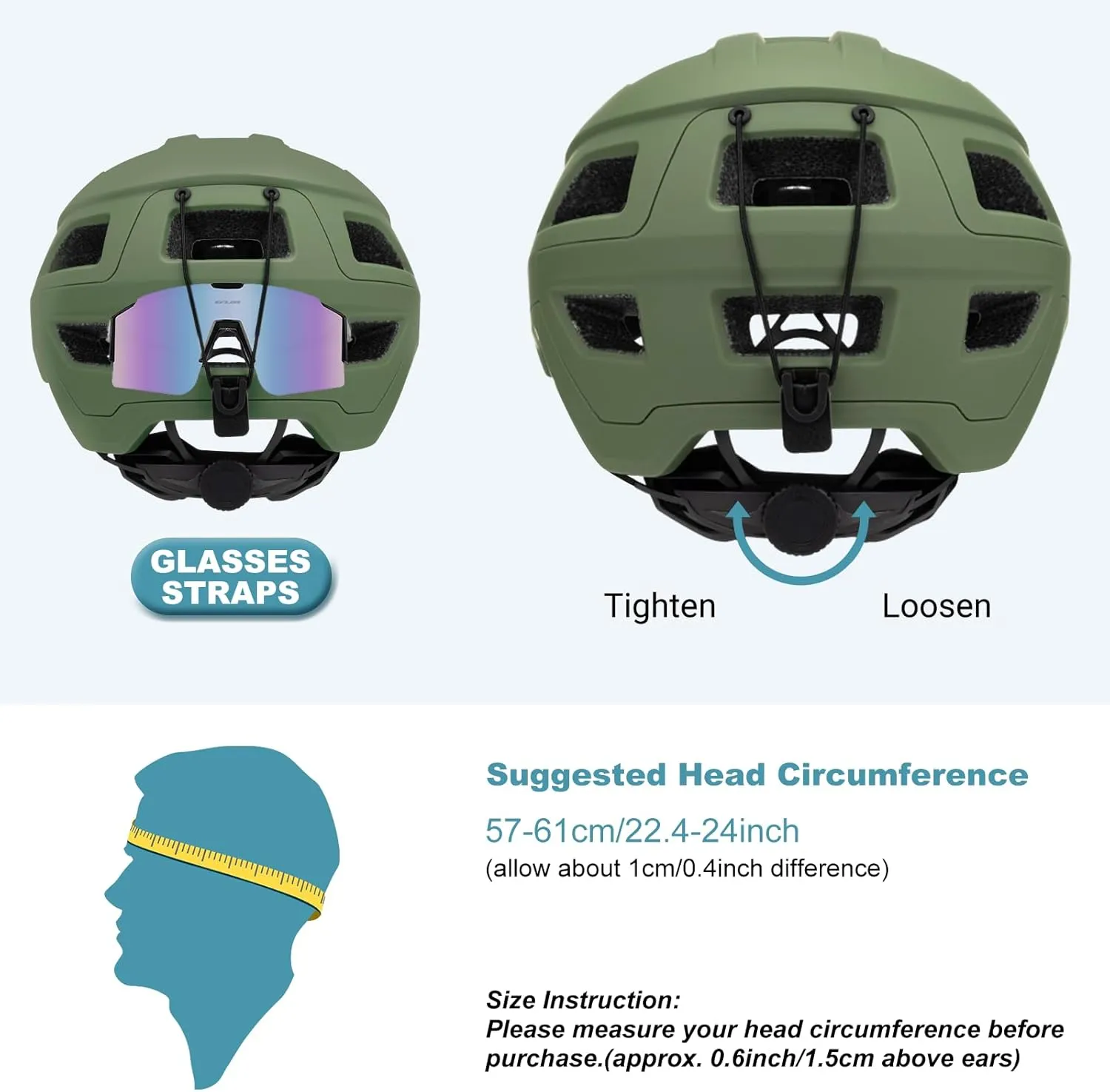 Favoto Mountain Bike Helmet Adult- Dual Shell Lightweight MTB Bicycle Helmet Adjustable for Adults Men Women Youth CPSC Certificated