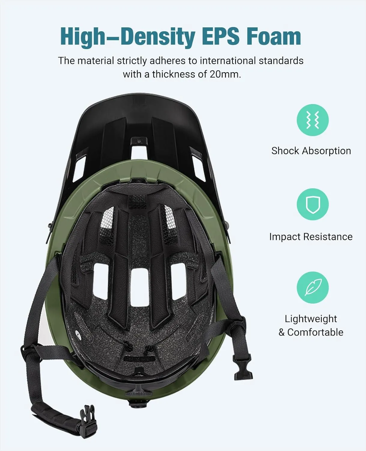 Favoto Mountain Bike Helmet Adult- Dual Shell Lightweight MTB Bicycle Helmet Adjustable for Adults Men Women Youth CPSC Certificated