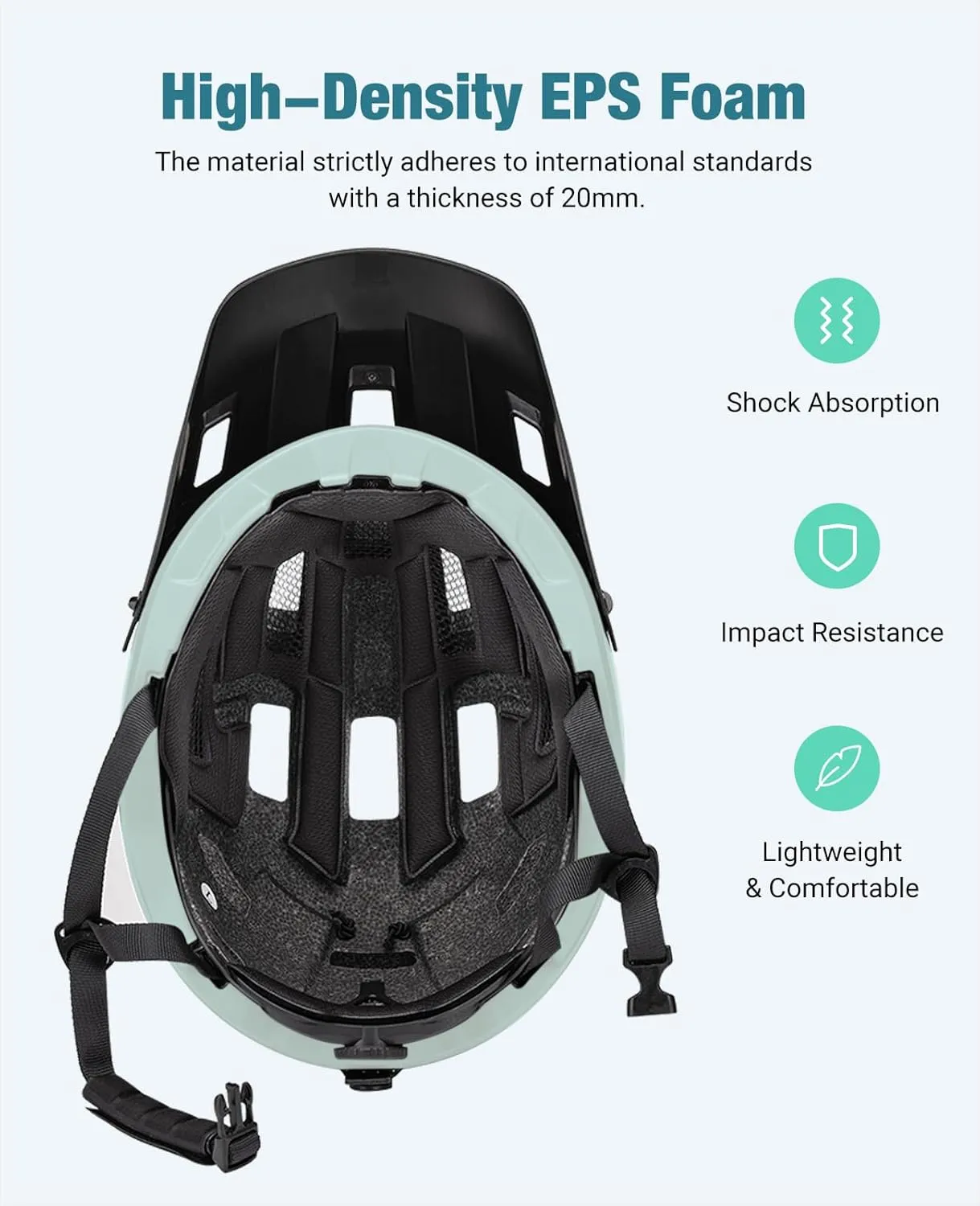 Favoto Mountain Bike Helmet Adult- Dual Shell Lightweight MTB Bicycle Helmet Adjustable for Adults Men Women Youth CPSC Certificated