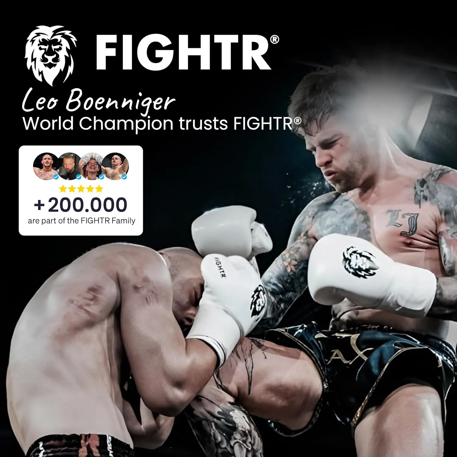 FIGHTR® Boxing Gloves - Maximum Protection & Stability | Boxing Gloves for Boxing, MMA, Muay Thai & Kickboxing | Sizes 8-16 oz, Includes Carry Bag