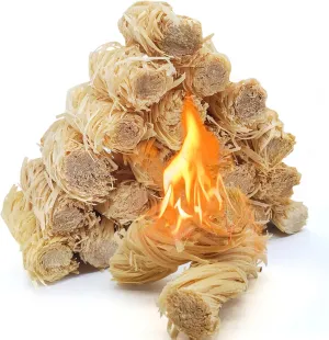 Fire Starters for Fireplace, Natural Fire Starter for Campfires, for Wood Stove, BBQ, Grill, Pizza Oven, Outdoor Fire Pit, Chimney Charcoal Starter (80)