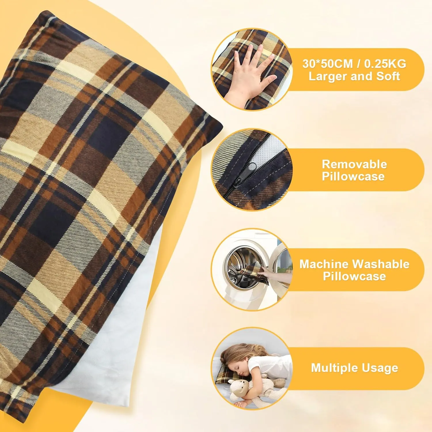 Flannel Sleeping Bag Cotton 0 Degree Cold Weather for Adults XXL Sleeping Bag 4 Season Big and Tall with Pillow Compression Sack