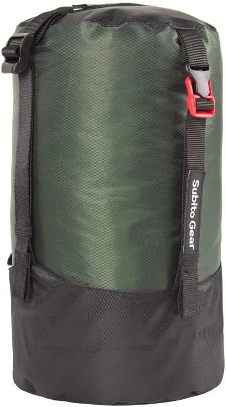 flexman Compression Sack, 2L/6L/8L/18L/25L Lightweight Ripstop Polyester Compression Bag, Water Resistances Sleeping Bag Stuff Sack for Camping Hiking Backpacking