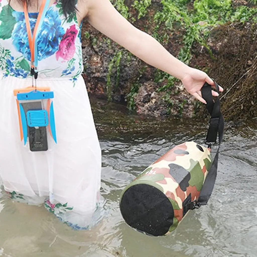 Floating Dry Backpack, Portable Roll Top Dry Sack with Straps, Keep Gear Dry Clean, for Kayaking Boating Sailing Canoeing, 2L/5L/10L/15L/20L/30L (Size : 2L)