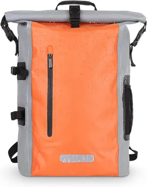 Floating Waterproof Dry Bag with Exterior Zippered Pocket, Roll Top Dry Compression Sack, Keep Gear Dry Clean, for Beach Hiking Camping