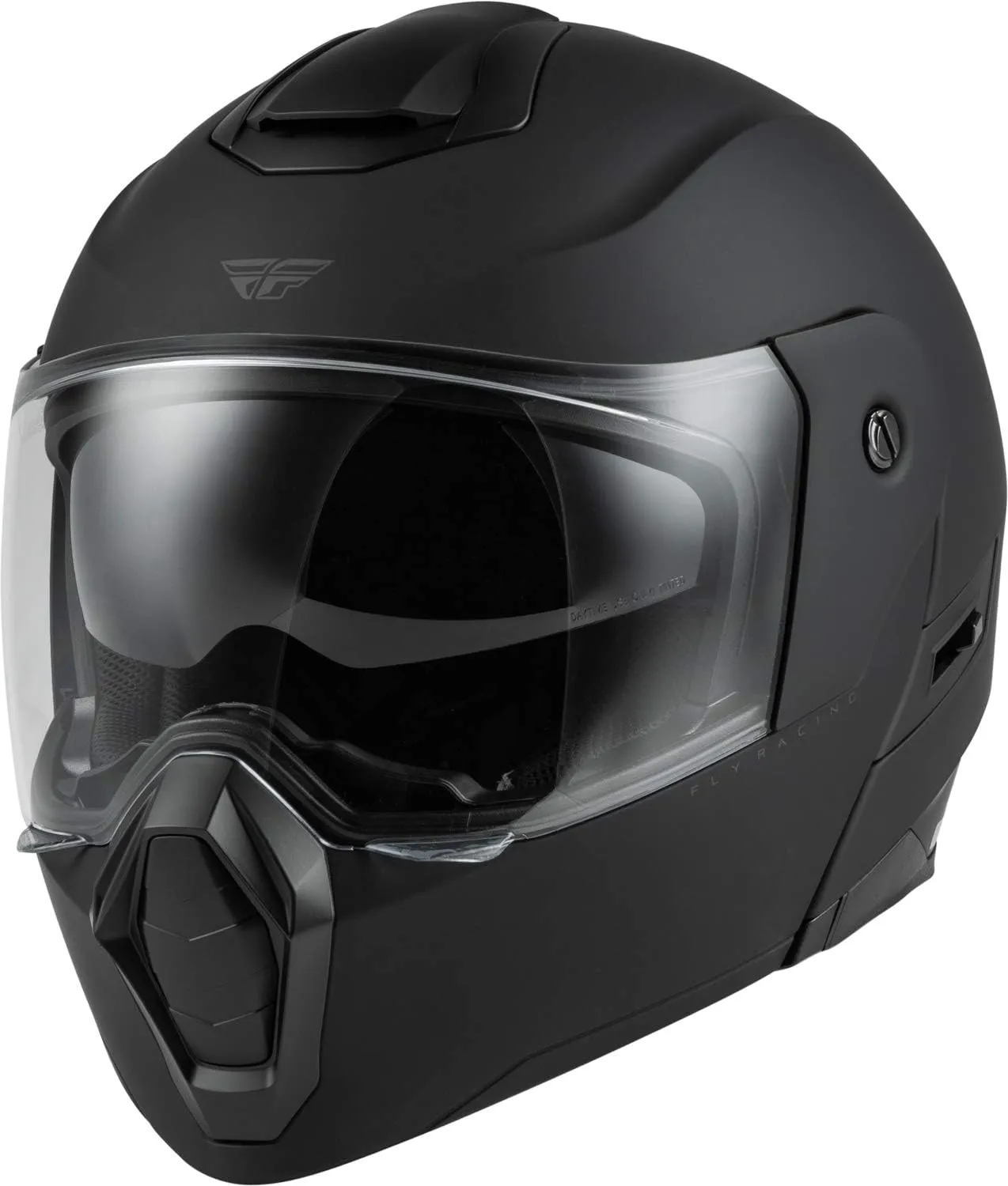 Fly Racing Odyssey Modular Helmet (Matte Black, Large)