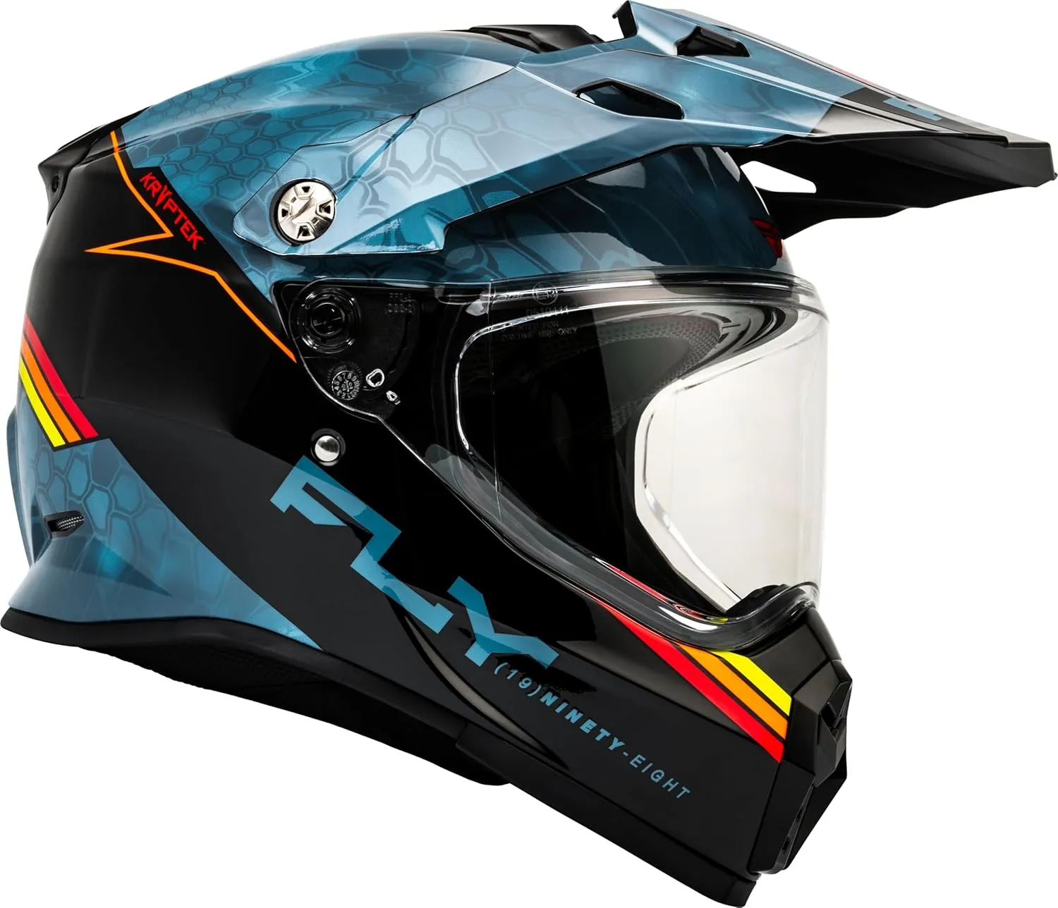 Fly Racing Trekker Kryptek Conceal Helmet (Slate/Black/Red, XX-Large)