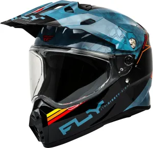 Fly Racing Trekker Kryptek Conceal Helmet (Slate/Black/Red, XX-Large)