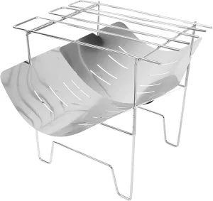 Folding Campfire Grill Camping Stove Portable Grill,Wood Burning Stove,Small Fire Pit,Foldable Camp