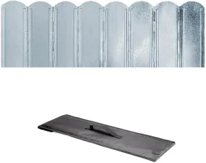 Folding Stove Windscreen 8 Plates Galvanized Camping Cooker Stove Windshield with Storage Bag