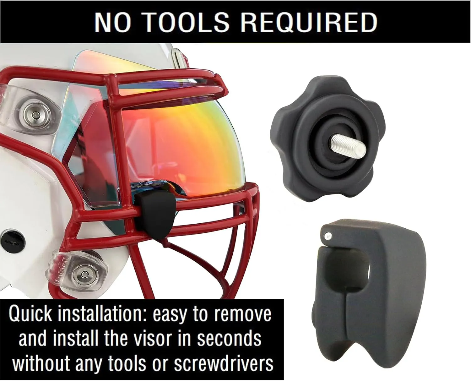 Football Visor Anti-Fog Scratch Resistant Used for riddell speed flex helmet- Football helmet Eye-Shield for Youth&Adult