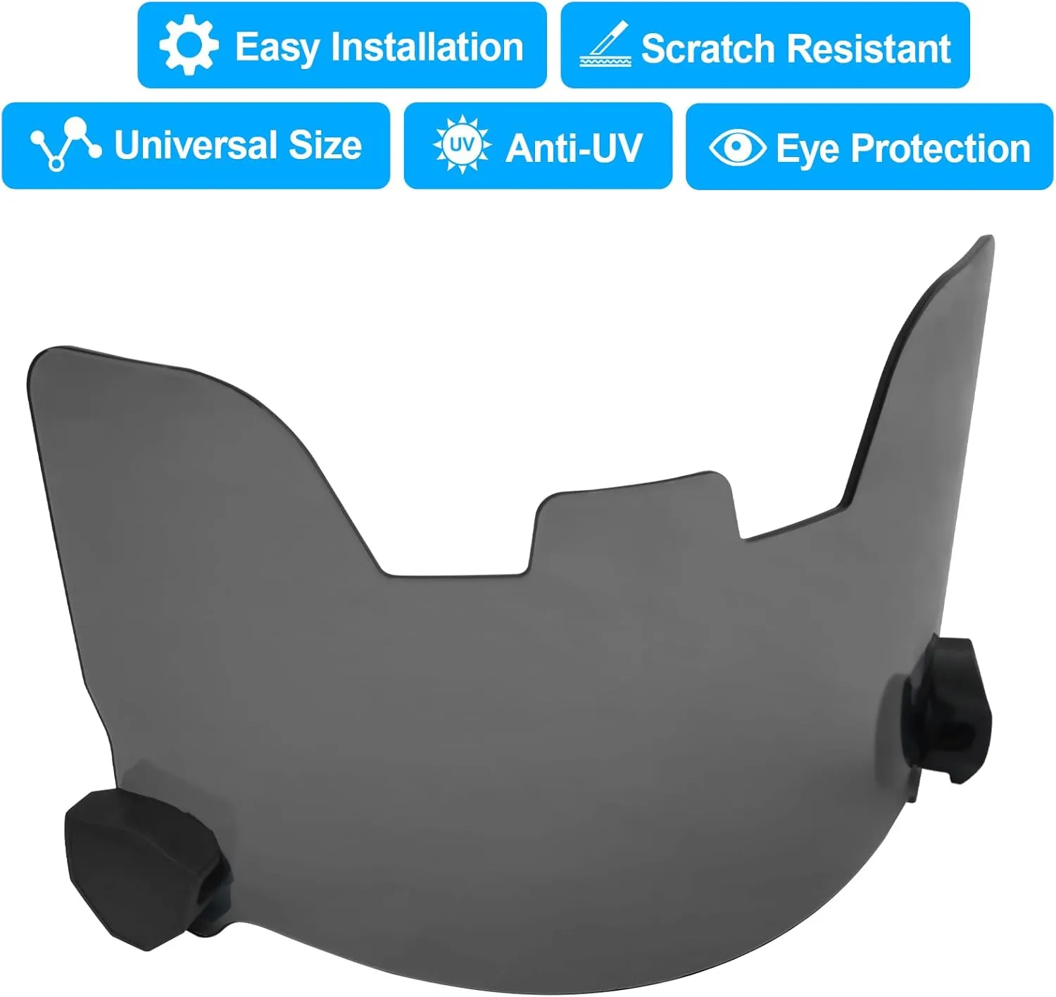 Football Visor, Visor for Helmet with High Clarity, Impact Resistant Football Helmet Visor, Easy Install Visor Football for Yough&Adult Football Gear