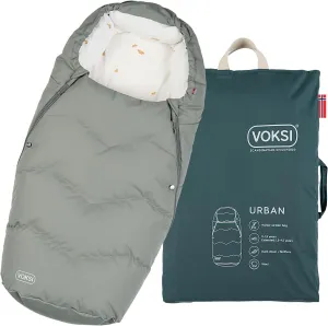 Footmuff for Stroller, Urban 2025, Natural Wool & Down, Superbly Padded & High Insulation, Extendable, Norway Product
