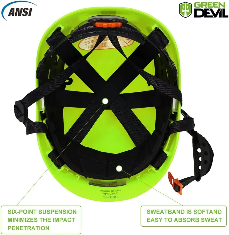 Forestry Safety Helmet Chainsaw Helmet with Mesh Face Shield and Ear Muffs 3 in 1 Forestry Hard Hat