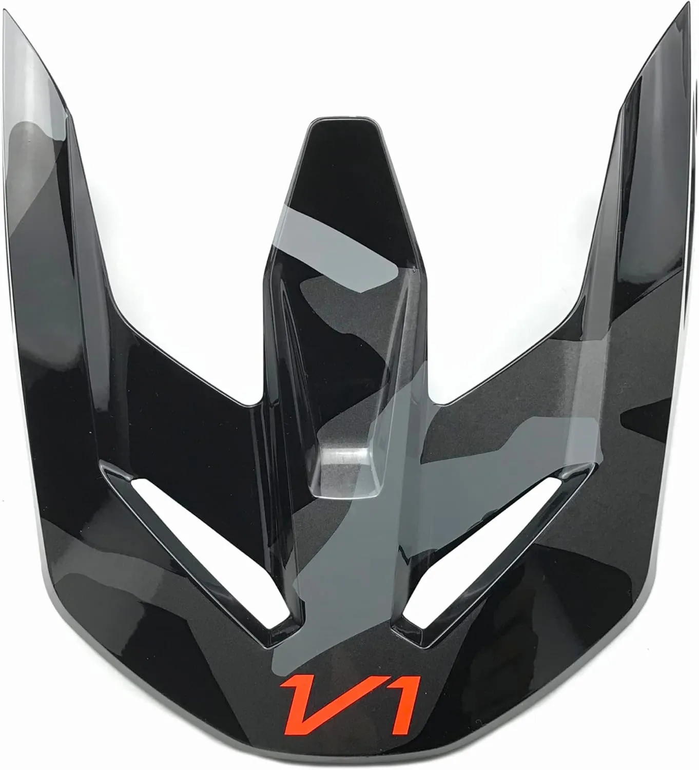 Fox Racing V1 BNKR Helmet Visor/Peak Gray Camo LG