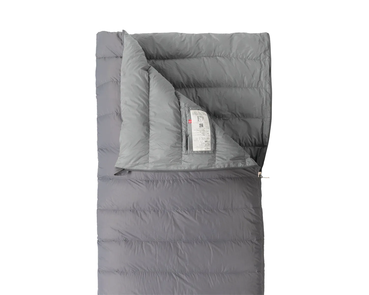 Freja  10° Blanket Sleeping Bag - Silver Filigree Grey