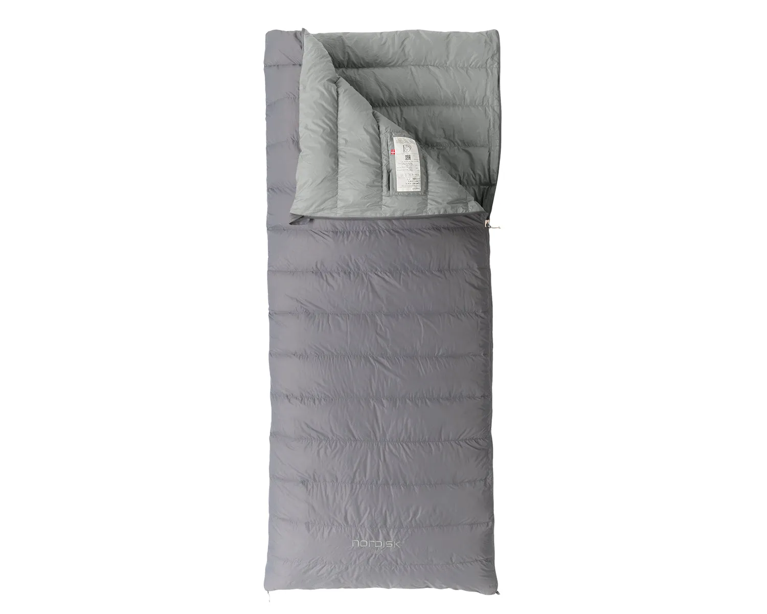 Freja  10° Blanket Sleeping Bag - Silver Filigree Grey