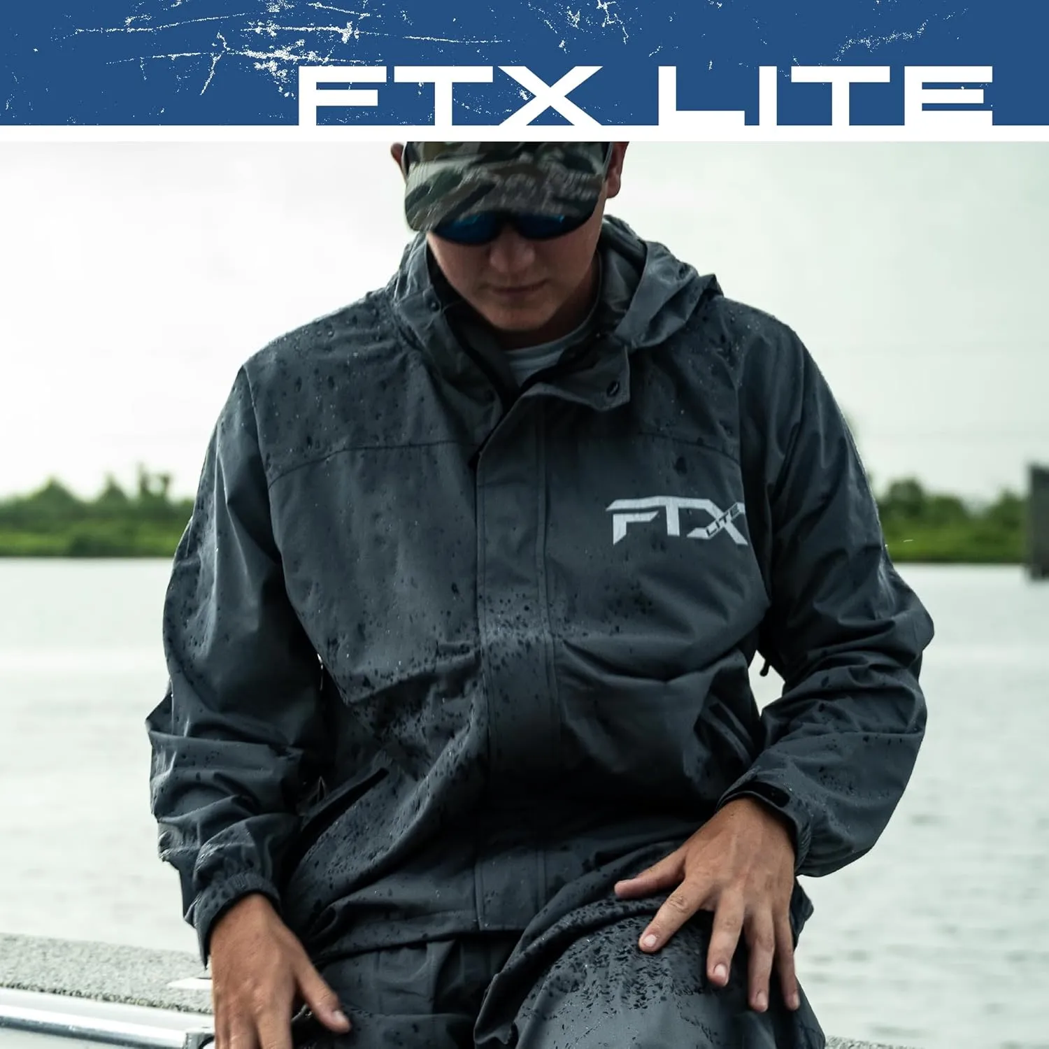 FROGG TOGGS Men’s FTX Lite Rain Jacket – 3-Layer Waterproof, Breathable, Stretch Comfort