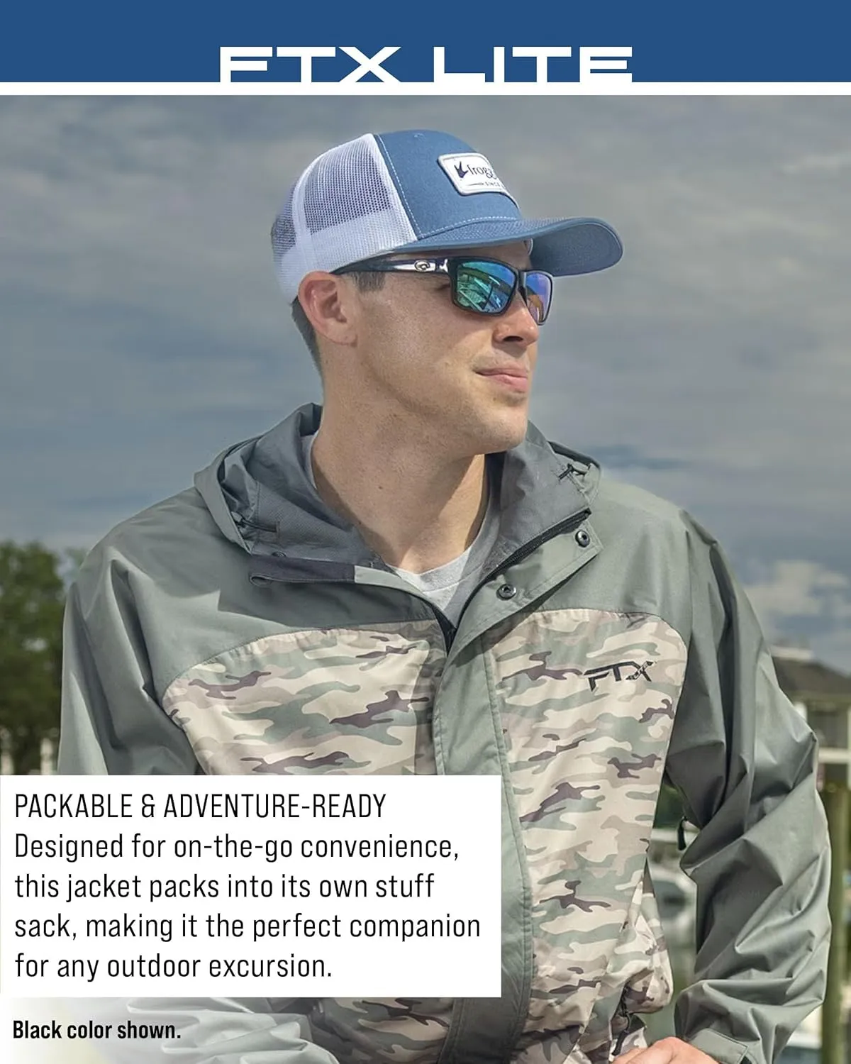 FROGG TOGGS Men’s FTX Lite Rain Jacket – 3-Layer Waterproof, Breathable, Stretch Comfort
