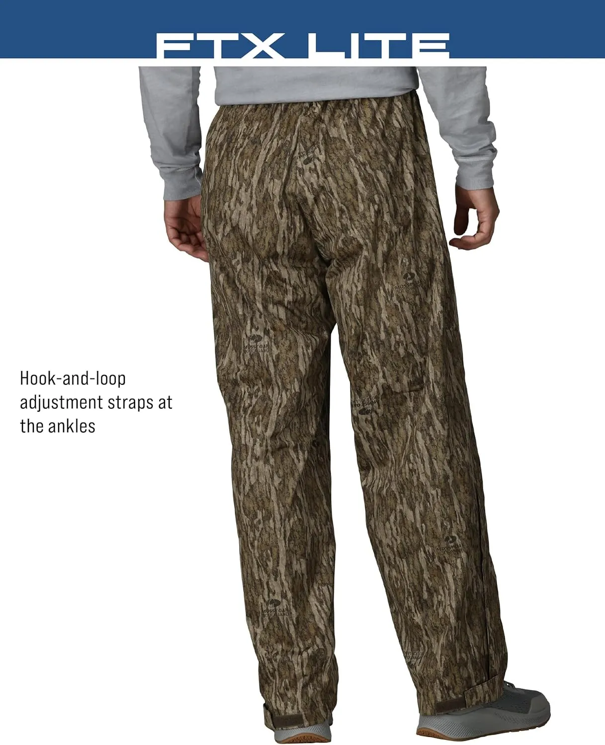 FROGG TOGGS Men's Ftx Lite Waterproof Rain Pant, Breathable, Comfort Stretch