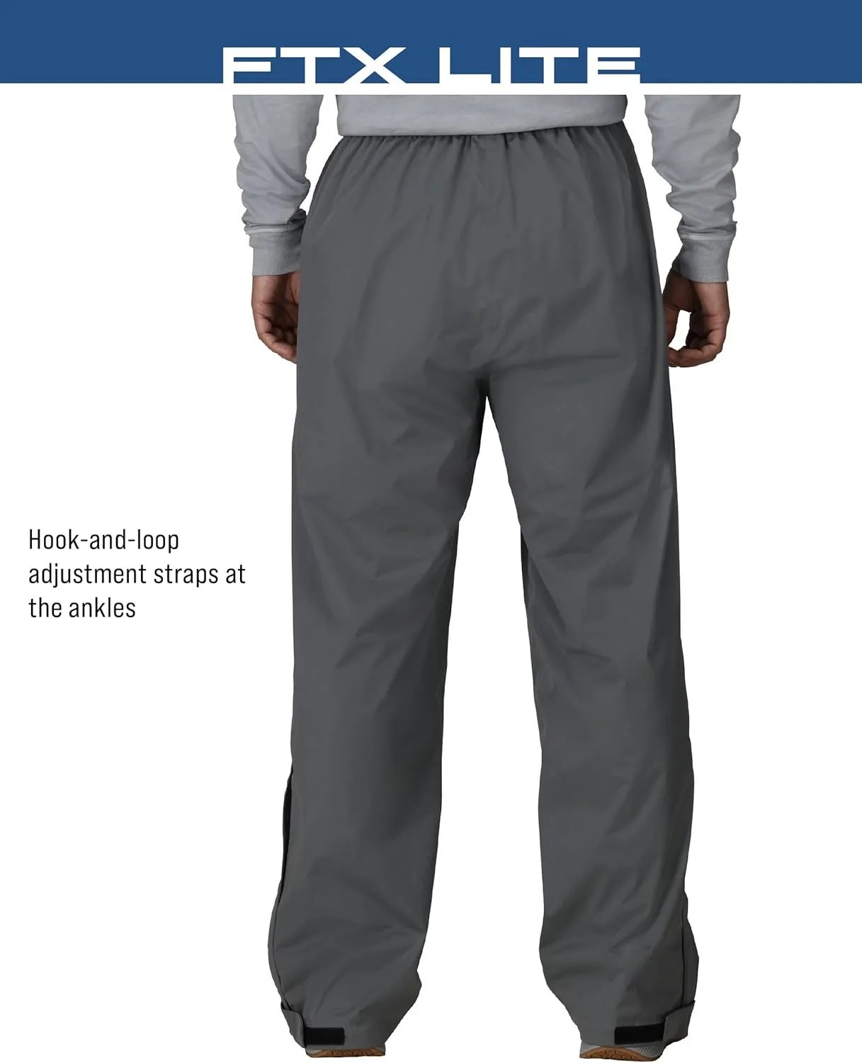 FROGG TOGGS Men's Ftx Lite Waterproof Rain Pant, Breathable, Comfort Stretch