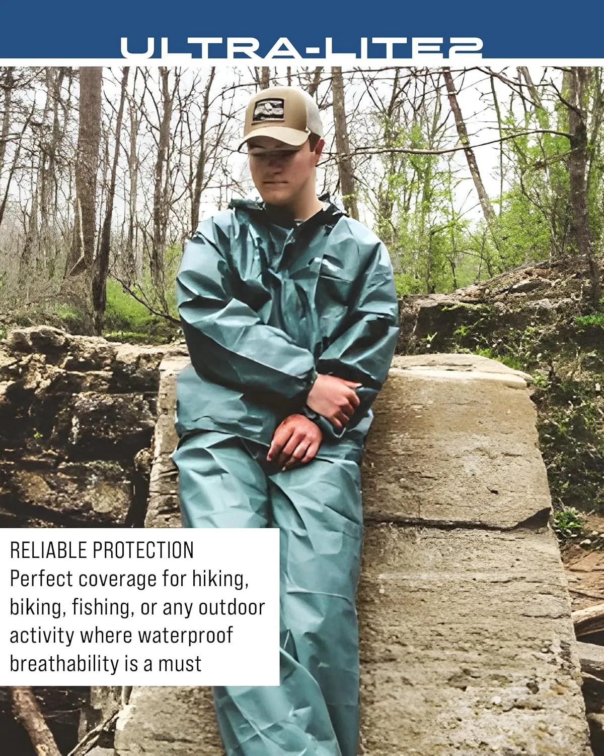 FROGG TOGGS Men's Ultra-Lite2 2-Layer Waterproof Breathable Rain Suit