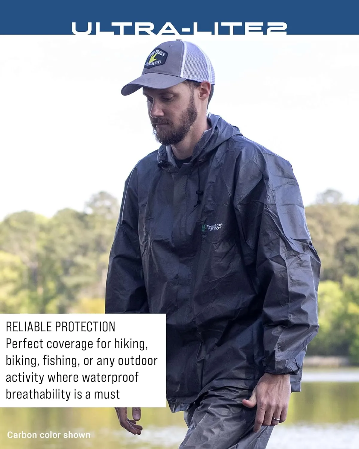 FROGG TOGGS Men's Ultra-Lite2 2-Layer Waterproof Breathable Rain Suit