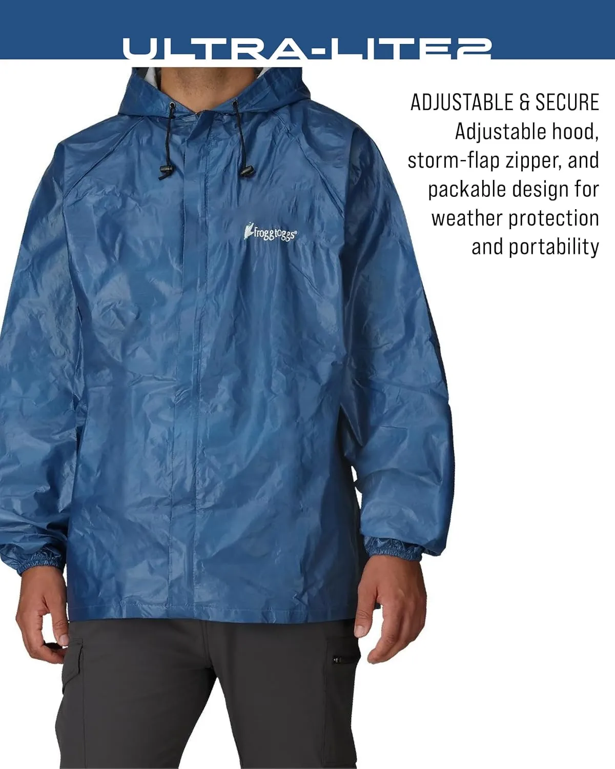 FROGG TOGGS Men's Ultra-lite2 Waterproof Breathable Rain Jacket