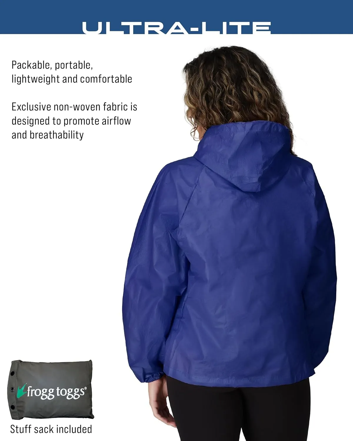 FROGG TOGGS Women's Ultra-lite2 Waterproof Breathable Rain Jacket