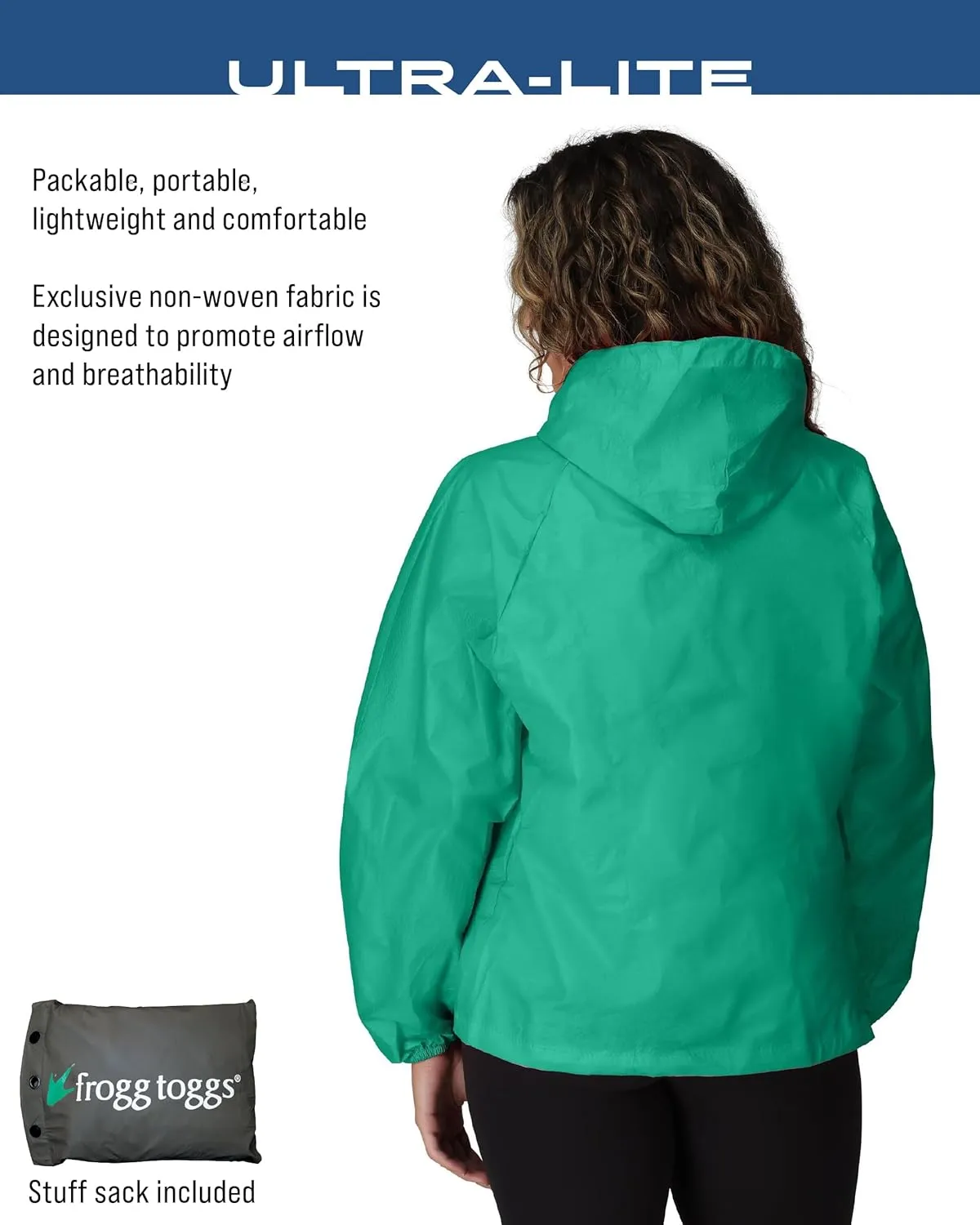 FROGG TOGGS Women's Ultra-lite2 Waterproof Breathable Rain Jacket
