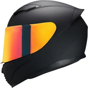 Full Face Helmet Black Motorcycle Motorbike Street Bike Racing Helmets for Adults WS-607 DOT Approved (with Chrome Red, XL)