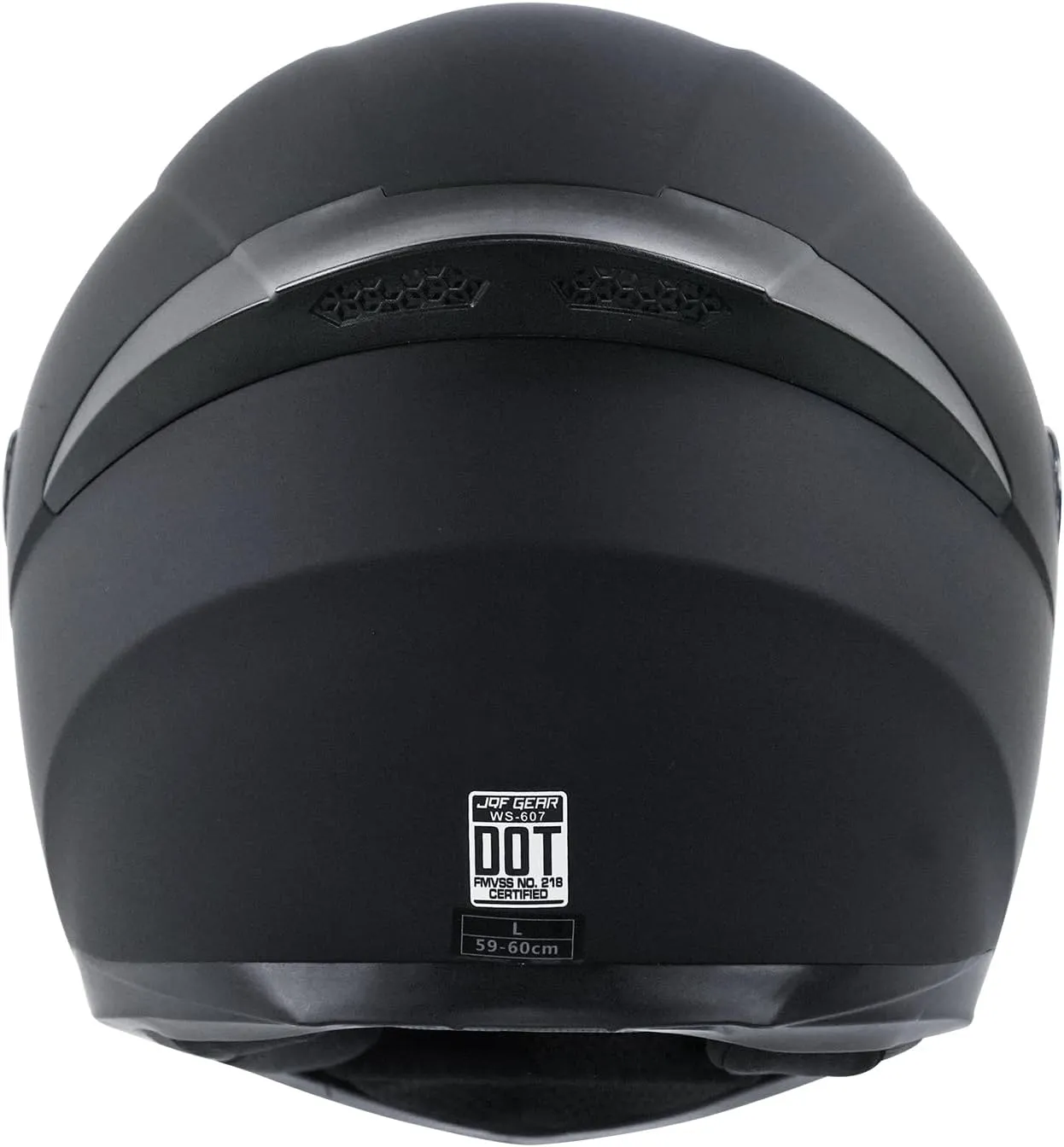 Full Face Helmet Black Motorcycle Motorbike Street Bike Racing Helmets for Adults WS-607 DOT Approved (with Chrome Silver, M)