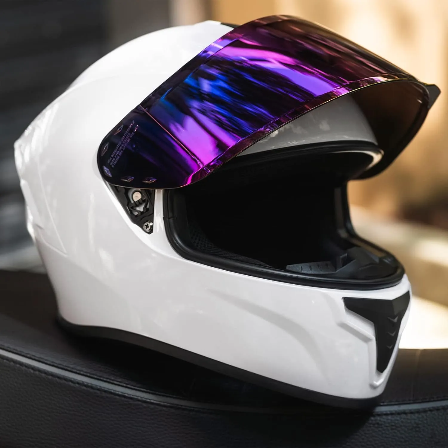 Full Face Motorcycle Helmets for Adults Men and Women DOT Street Bike Racing Helmet with Tinted Visor Model MD-813