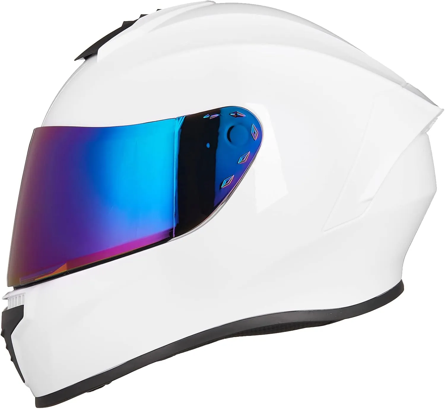 Full Face Motorcycle Helmets for Adults Men and Women DOT Street Bike Racing Helmet with Tinted Visor Model MD-813