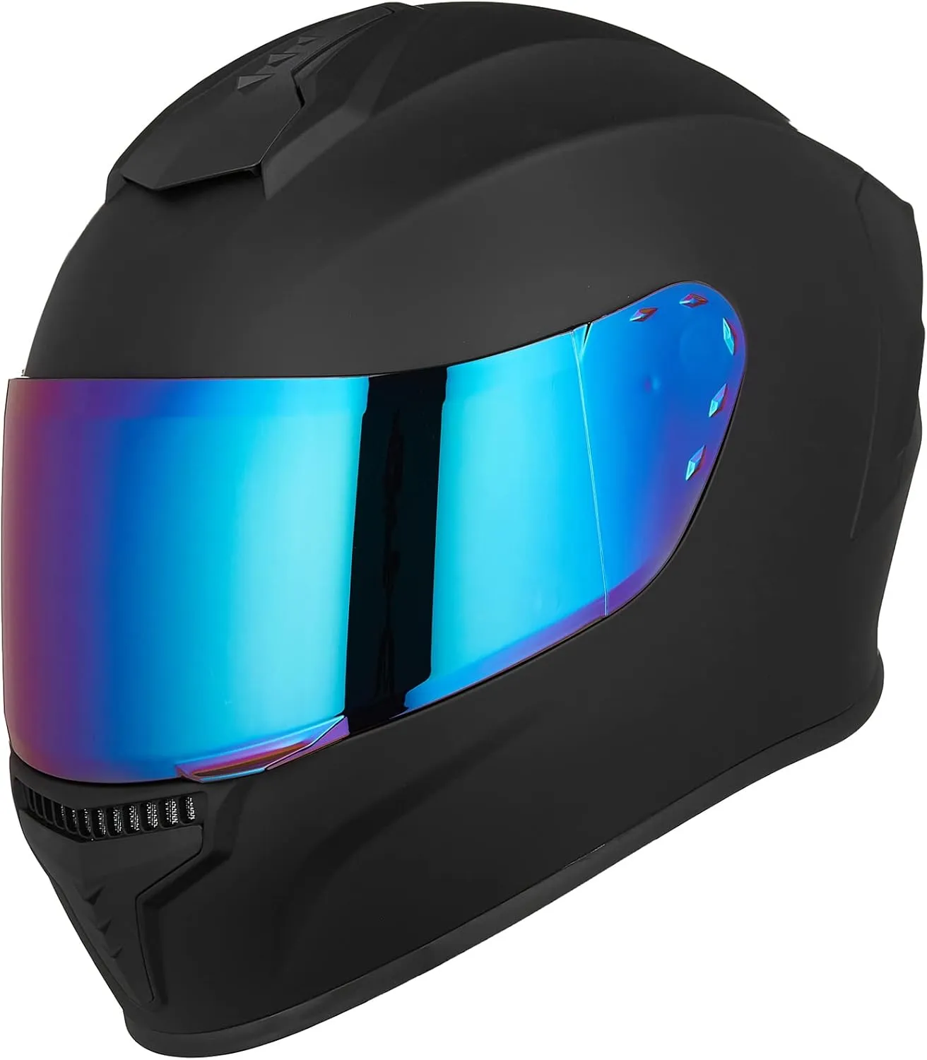 Full Face Motorcycle Helmets for Adults Men and Women DOT Street Bike Racing Helmet with Tinted Visor Model MD-813